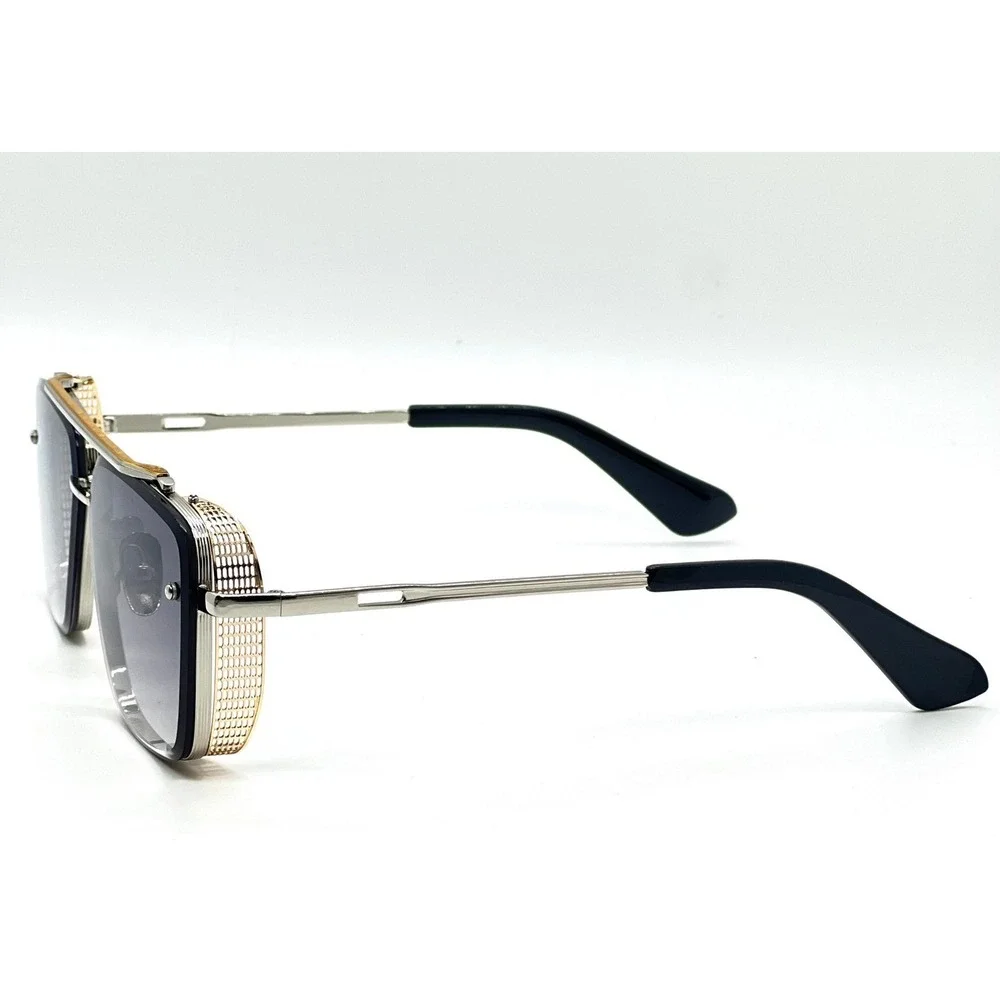 Sunglasses Women‎ Silver Gold Rectangular Outfit Driving Sunny Shades Lady Style